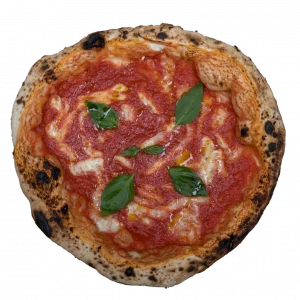 Pizza MARGHERITA
Sauce tomate, basilic frais, Mozzarella